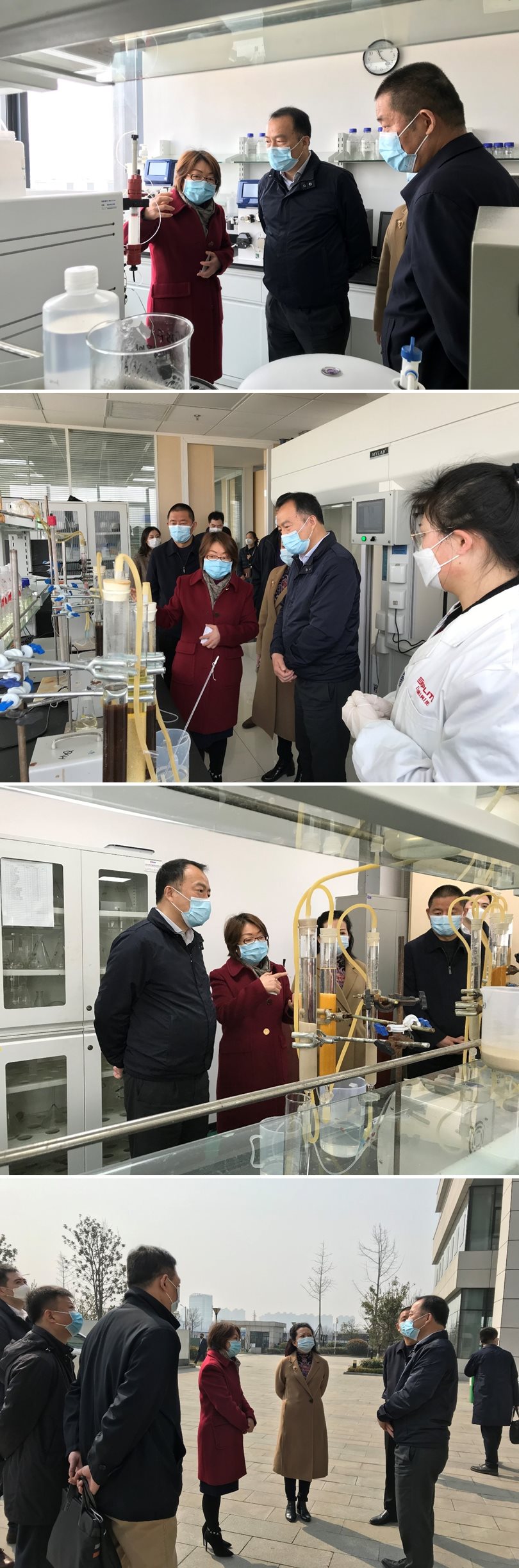 王勇副市长莅临钱能钱包科技调研防疫复工情况