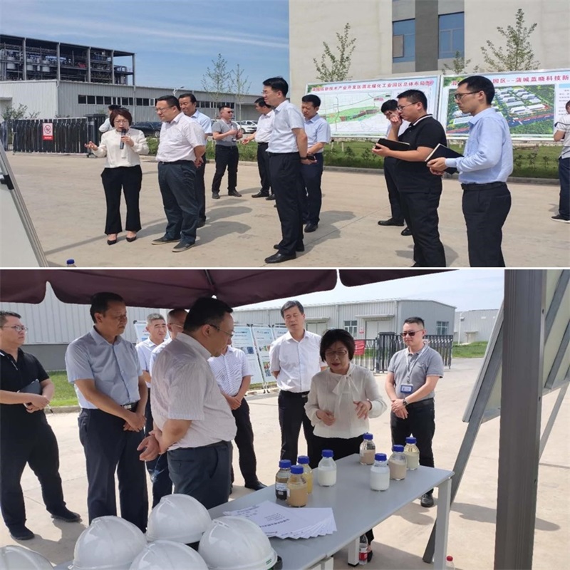 渭南市市长王琳一行调研蒲城钱能钱包新材料产业园项目